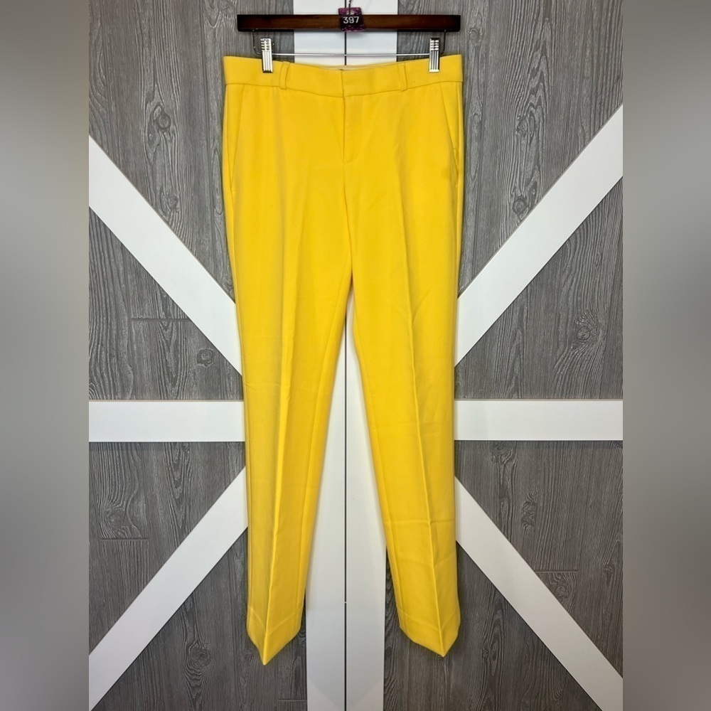 397. Banana Republic Bright Yellow Logan Dress pants 2